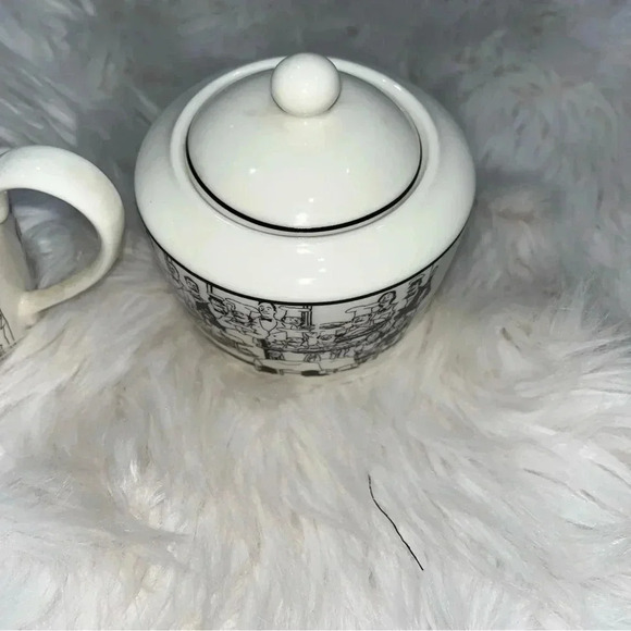 Epoch cream & sugar ceramic containers - Picture 3 of 6